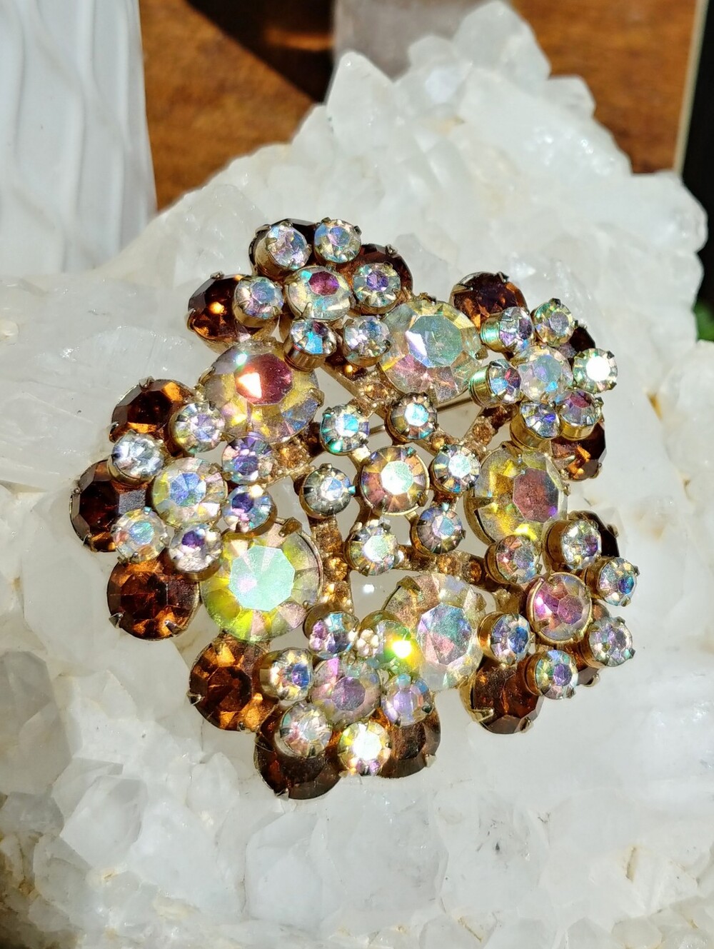 💎 Verified Large Juliana D&E Delizza & Elster Rhinestone Brooch Pin ~ Stunning!